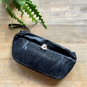 SEE BY CHLOE Black Leather Clutch